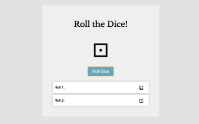 JS WP Plugin #4 – Dice Roll Game